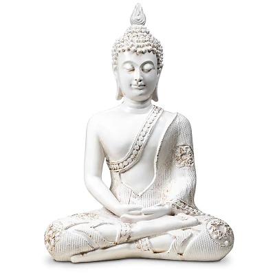 Statulėlė 'Baltas Buda Meditacijoje'