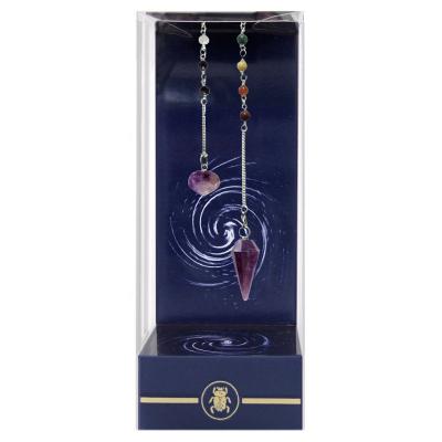 Premium Amethyst Chakra Pendulum Švytuoklė