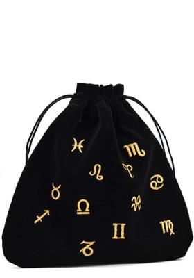 Astrological velvetinis maišelis kortoms