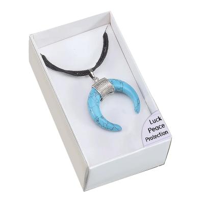 Turquoise Magnesite amuletas pakabukas
