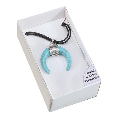 Teal Magnesite amuletas pakabukas