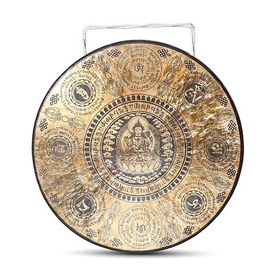 Nepalo gongas Chenrezig su graviūra -- 60cm; 9,5kg