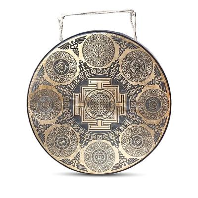 Nepalo gongas 7 čakrų graviravimas -- 60cm; 9,5kg