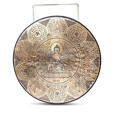 Nepalo gongas Buda Šakjamunis su graviūra -- 60cm; 9,5kg
