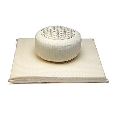 Meditacijos rinkinys Gyvybės gėlė iš organinės medvilnės (OCS) -- 65x65x5 cm; ±2500 g
