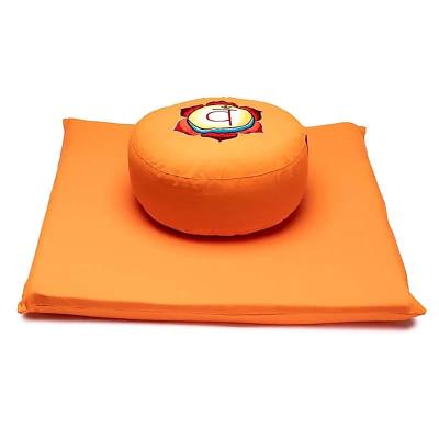 Meditacinis rinkinys "Chakra 2" oranžinė -- 65x65x5 cm
