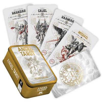 Angel Tarot – kišeninės taro kortos metalinėje dėžutėje
