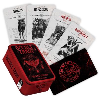 Occult Tarot Pocket – taro kortos kišeniniame leidime metalinėje dėžutėje