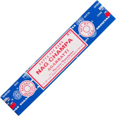 Nag Champa Agarbatti smilkalų lazdelės, 15g