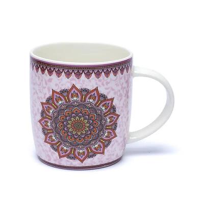 Puodelis su sieteliu Mandala, violetinis