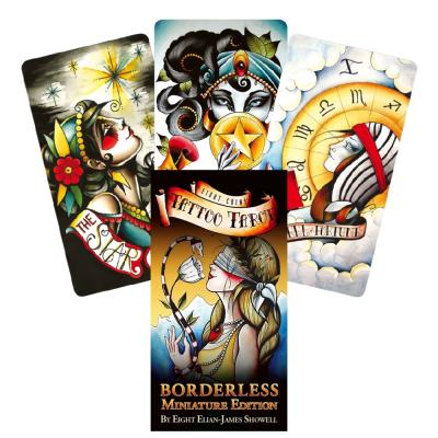 Eight Coins Tattoo Tarot Borderless Taro kortos – Mini leidimas