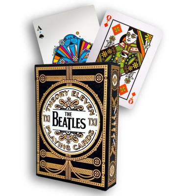 The Beatles specialaus leidimo žaidimo kortos (juodos) Theory11 