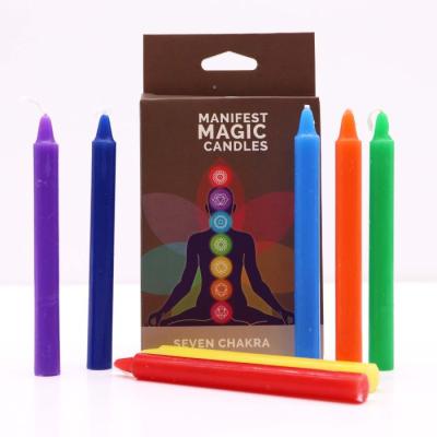 Seven Chakra Manifest žvakės (7 vnt)