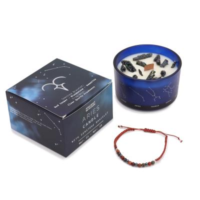 Zodiac Crystal žvakė su natūralių kristalų apyranke - Avinas