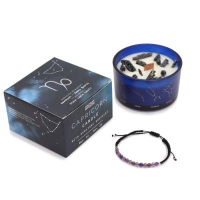 Zodiac Crystal žvakė su natūralių kristalų apyranke - Ožiaragis