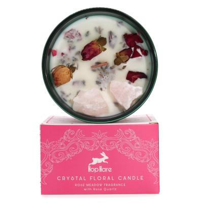 Crystal Floral rožių kvapo žvakė – The Lovers Hop Hare