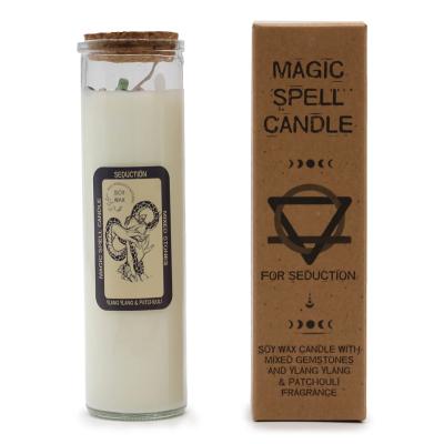 Ritualinė žvakė „Gundymas“ su kristalais – Magic Spell