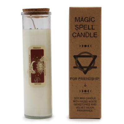 Ritualinė žvakė „Draugystė“ su samanų agatu – Magic Spell