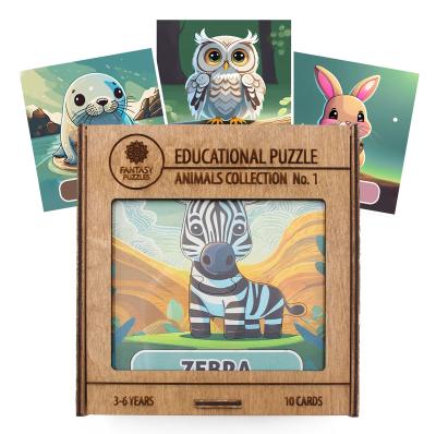 Lavinamoji Dėlionė Iš Medžio (Gyvūnų kolekcija nr. 1) (EN) Fantasy Puzzles