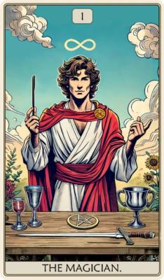 Tarot: The Magician Dėlionė Iš Medžio (250 detalių) Fantasy Puzzles