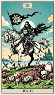 Tarot: The Death Dėlionė Iš Medžio (250 detalių) Fantasy Puzzles