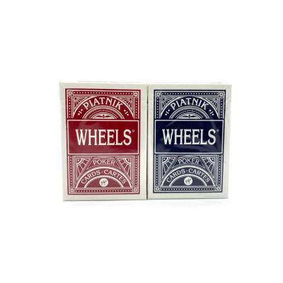 Piatnik Wheels pokerio kortos 2 vnt. (raudonos ir mėlynos)