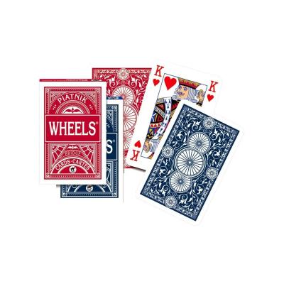 Piatnik Wheels Bridžo žaidimo kortų kaladė 1 vnt. (raudona arba mėlyna)