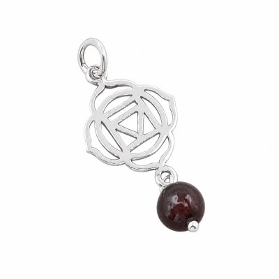 Sidabrinis amuletas „Šaknies čakra“