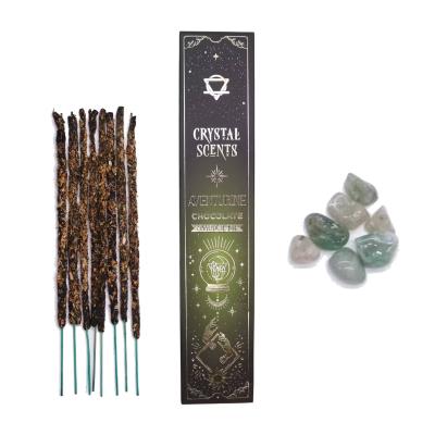 Šokolado Aromato Natūralūs smilkalai su Avantiurino kristalais Crystal Scents