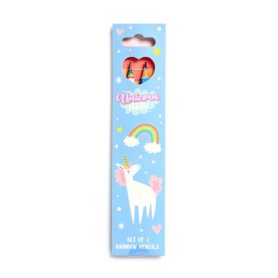 Vaivorykštinių pieštukų rinkinys „Unicorn Magic“ – 2 vnt.