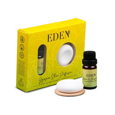 „Eden“ citrinų ir bergamotės kvapų difuzoriaus su gipso akmeniu ir kvapiojo aliejaus rinkinys