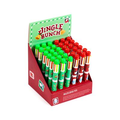 „Jingle Bunch“ Kalėdinis įvairiaspalvis rašiklis (6 spalvų)