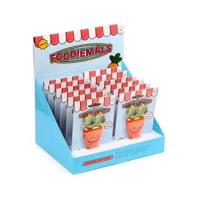 „Foodiemals“ „Cecil the Carrot“ vaikų žirklės su laikikliu