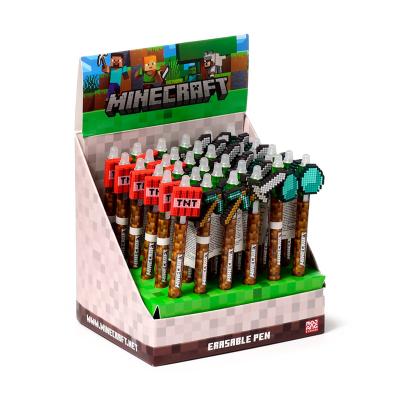 Minecraft įrankių nutrinamas rašiklis su silikonine viršūnėle