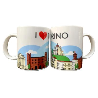 Porcelianinis puodelis „I Heart Torino“