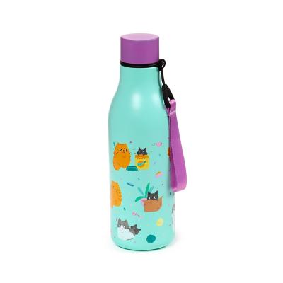 Daugkartinis izoliuotas gėrimų butelis „Cats“ 500 ml