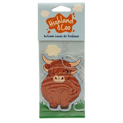 „Autumn Leaves“ „Highland Coo Cow“ oro gaiviklis