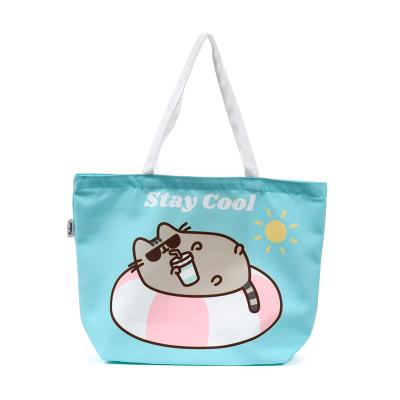 Pusheen Cat vasarinis paplūdimio krepšys