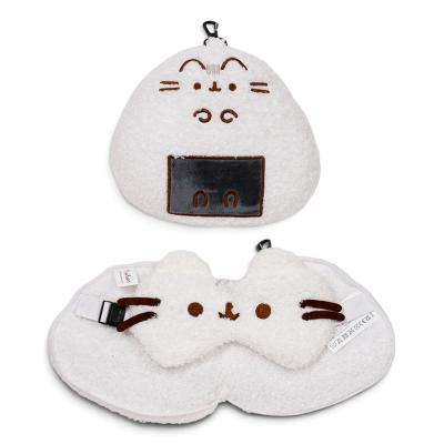 Relaxeazzz Pusheen Cat Bento Club formos kelioninė pagalvėlė ir akių kaukė