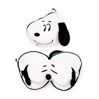 Relaxeazzz „Peanuts Snoopy“ formos kelioninė pagalvėlė ir akių kaukė