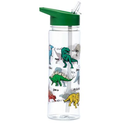 Neįskilantis plastikinis 550 ml vandens butelis „Dinosauria“