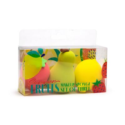 „Summer Fruits“ makiažo kempinėlės, 3 vnt. rinkinys