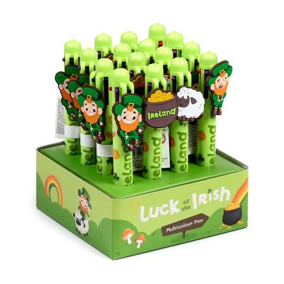 „Luck of the Irish“ Airijos daugiakoloris rašiklis su pakabuku (6 spalvų)