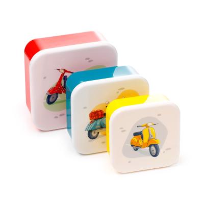 3 vnt. pietų dėžutės rinkinys (M/L/XL) „Scooter“