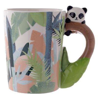 „Pandarama Panda“ keraminis puodelis su figūrine rankena