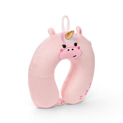 „Relaxeazzz Adoracorns“ „Bella the Unicorn“ pliušinė vaikų kelioninė pagalvė su atminties putomis
