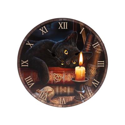 Lisa Parker „Witching Hour Cats“ sieninis laikrodis