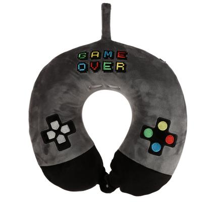 „Relaxeazzz Game Over“ pliušinė kelioninė pagalvė su atminties putomis