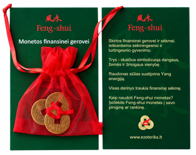 Feng shui monetos finansinei gerovei ir sėkmei