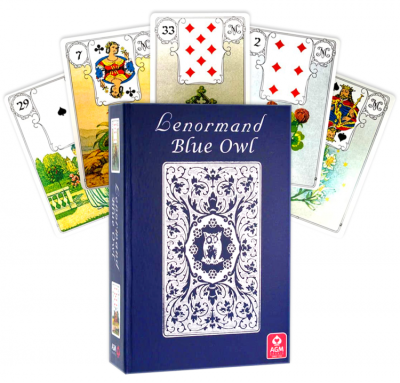 Lenormand Blue Owl Premium Edition kortos AGM